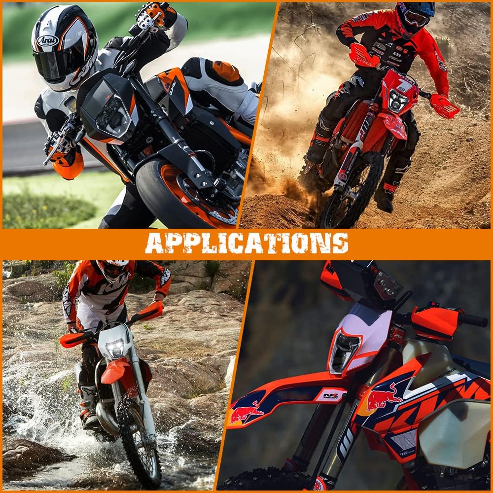 AUDEXEN LED Headlight 65W High Beam Low Beam Day Running Light Dirt Bike Off-Road SX XC SX-F SXF EXC EXC-F Pit Bike Motorcycle ATV