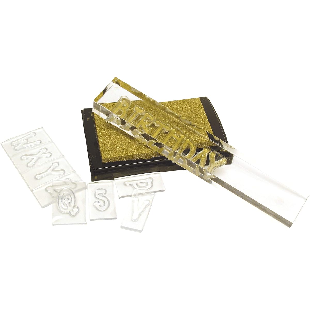 Rayher Acrylic Cube Block Set Tab Card 3 Sizes Clear