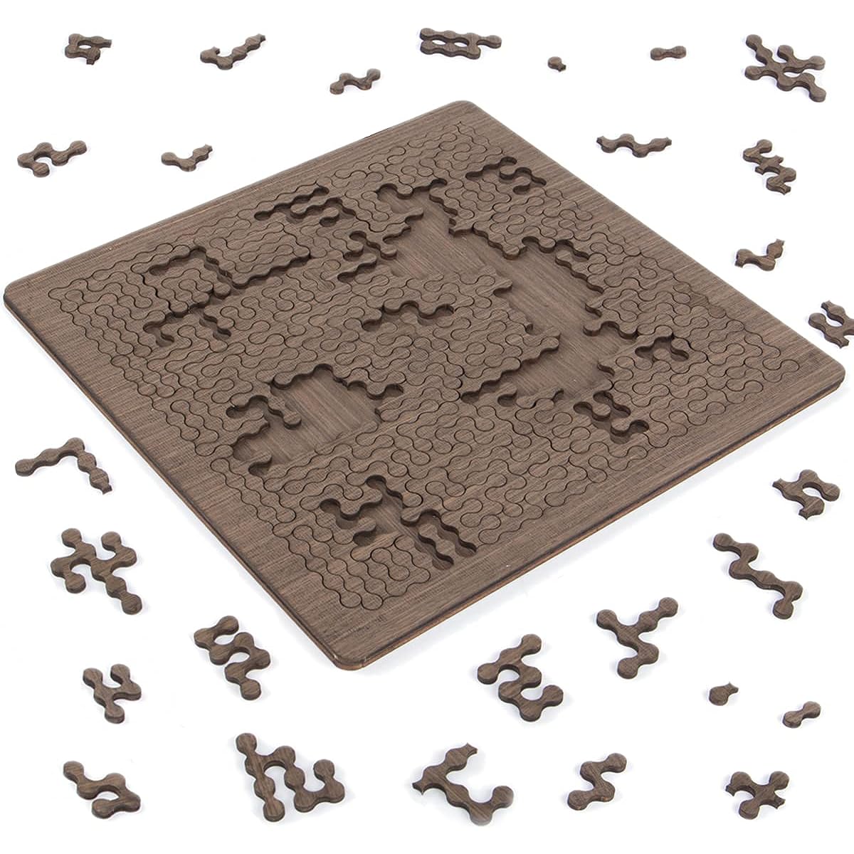 Puzzles for Adults Unique Natural Hardwood Mind-Bending Wooden Jigsaw Puzzles Develop your brain and have fun for anyone who likes a challenge (Standard-100)