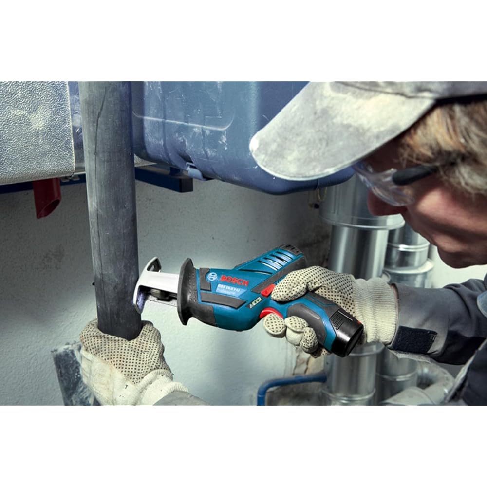 Bosch Professional 10.8V Cordless Saver Saw (2.0Ah batteries, charger, carrying case included) GSA10.8V-LIN