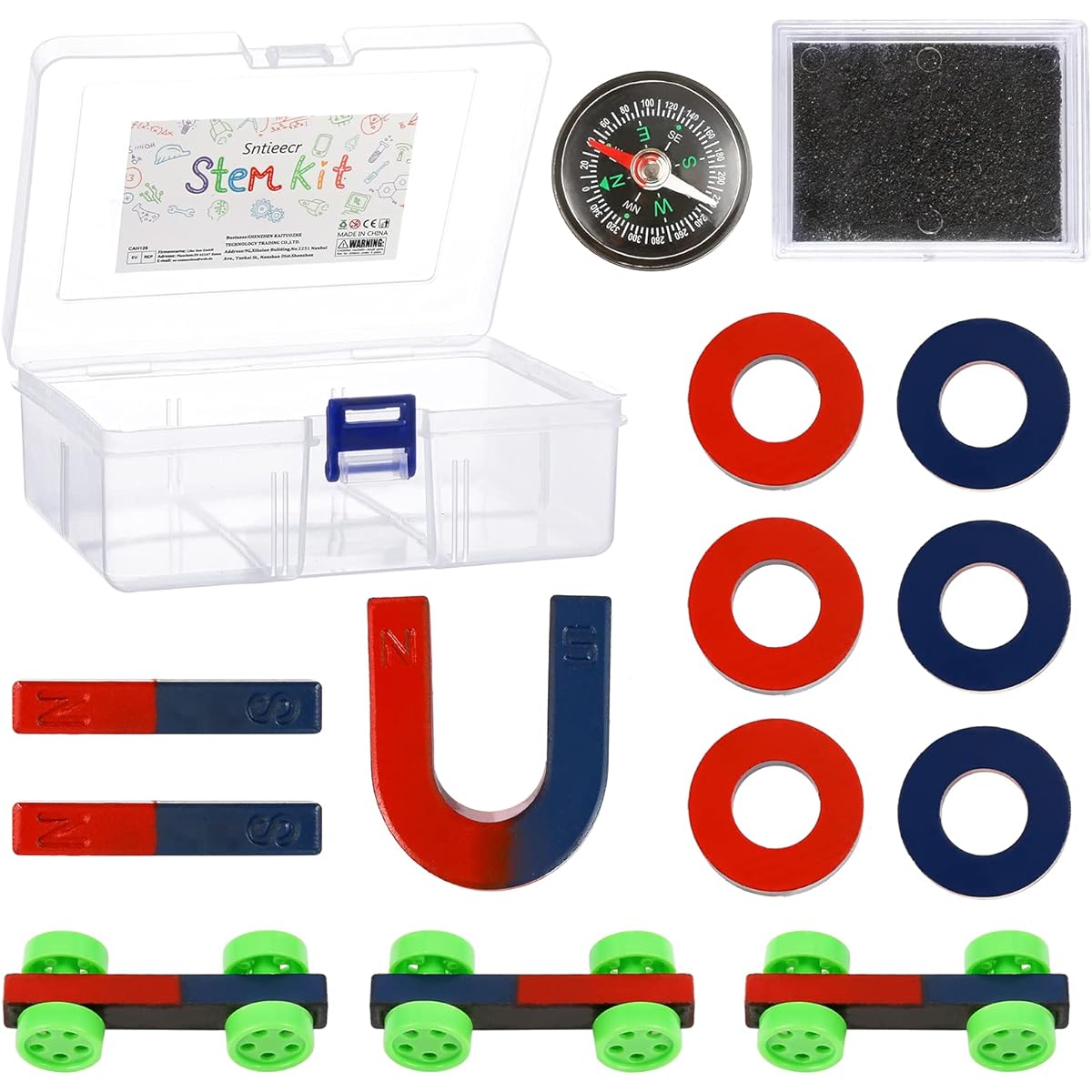 Sntieecr Labs Junior Science Magnetic Set Experimental Education Science Experiment Tools Physics Educational Toys for Kids Teens