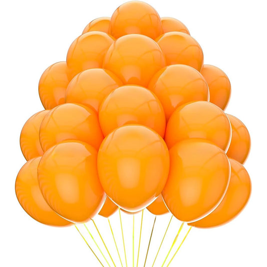 100pcs 12inch Colorful Premium Latex Wedding Party Birthday Balloons Lot (Orange)