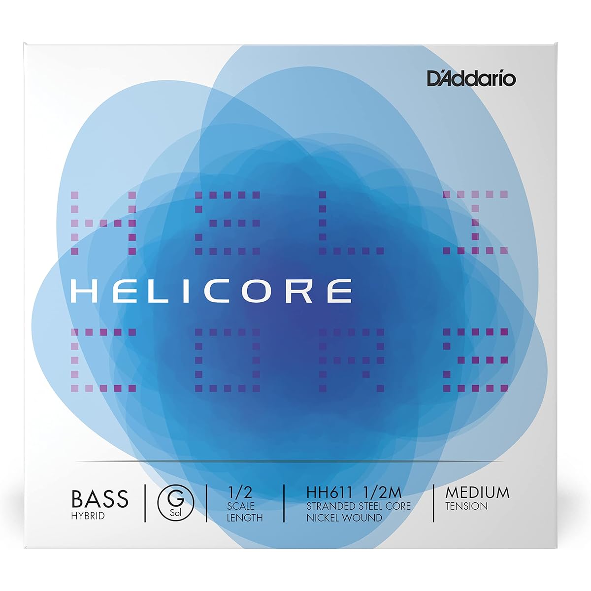 D'Addario Wood Base (Contrabass) Strings Helicore Hybrid Set HH610 3/4H Heavy Tension [Domestic Genuine Product]