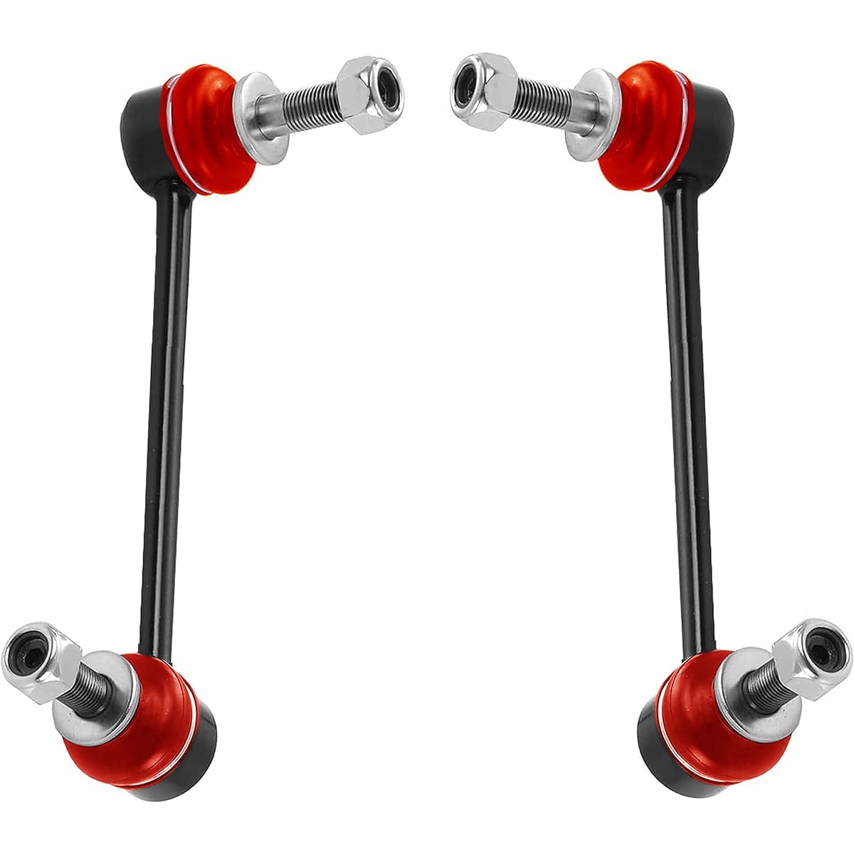 Pair Front Swing Barcode Red Link Kit Fits 300 RWD 2005-2021, Challenger 2008-2021, Charger RWD 2007-2021, Magnum RWD 2005-2008, Boots and Bushings Made in the USA K80822 K80823