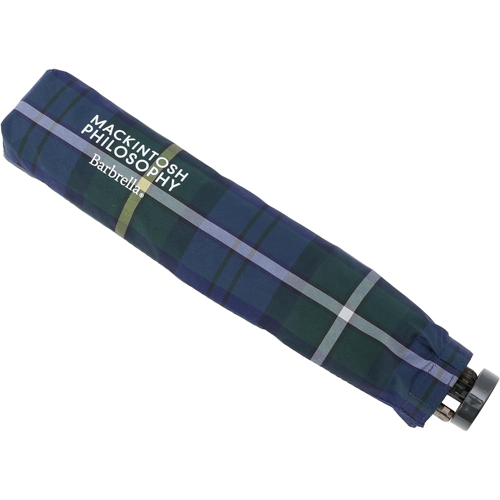 Moonbat [McIntosh Philosophy] Umbrella Folding Umbrella Ultra Light Barberella Check 10961 10968 11075 Blue