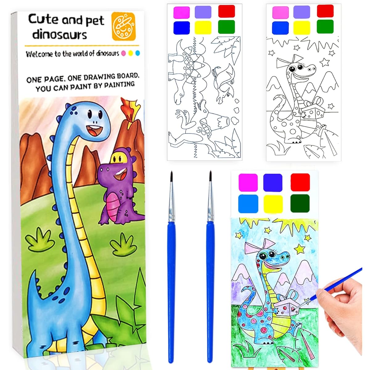 BAOXUE Watercolor Coloring Book for children ages 4-8