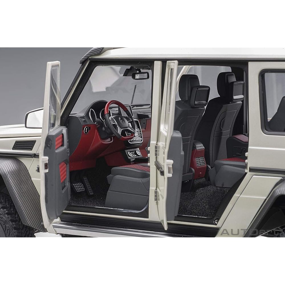 AUTOart 1/18 Mercedes-Benz G63 AMG 6X6 Pearl White Finished Product 76307