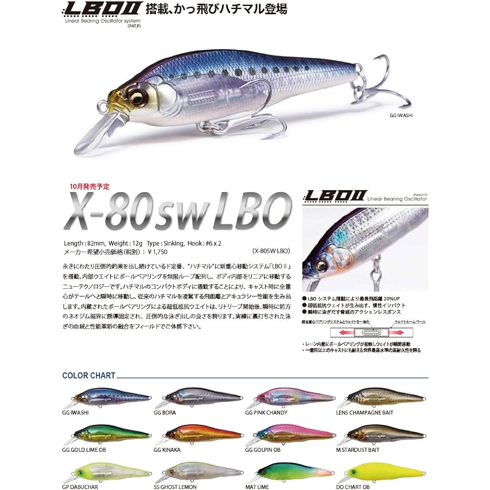 Megabass Megabass X-80 SW LBO Megabass
