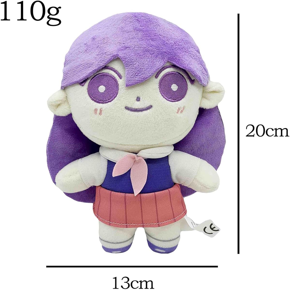 Omori Plush Toy 9 Inch Omori Sunny Basil Kel Hero Aubrey Mari Character Stuffed Toy Game Figure Stuffed Toy Cartoon Goods for Fans Props (A)