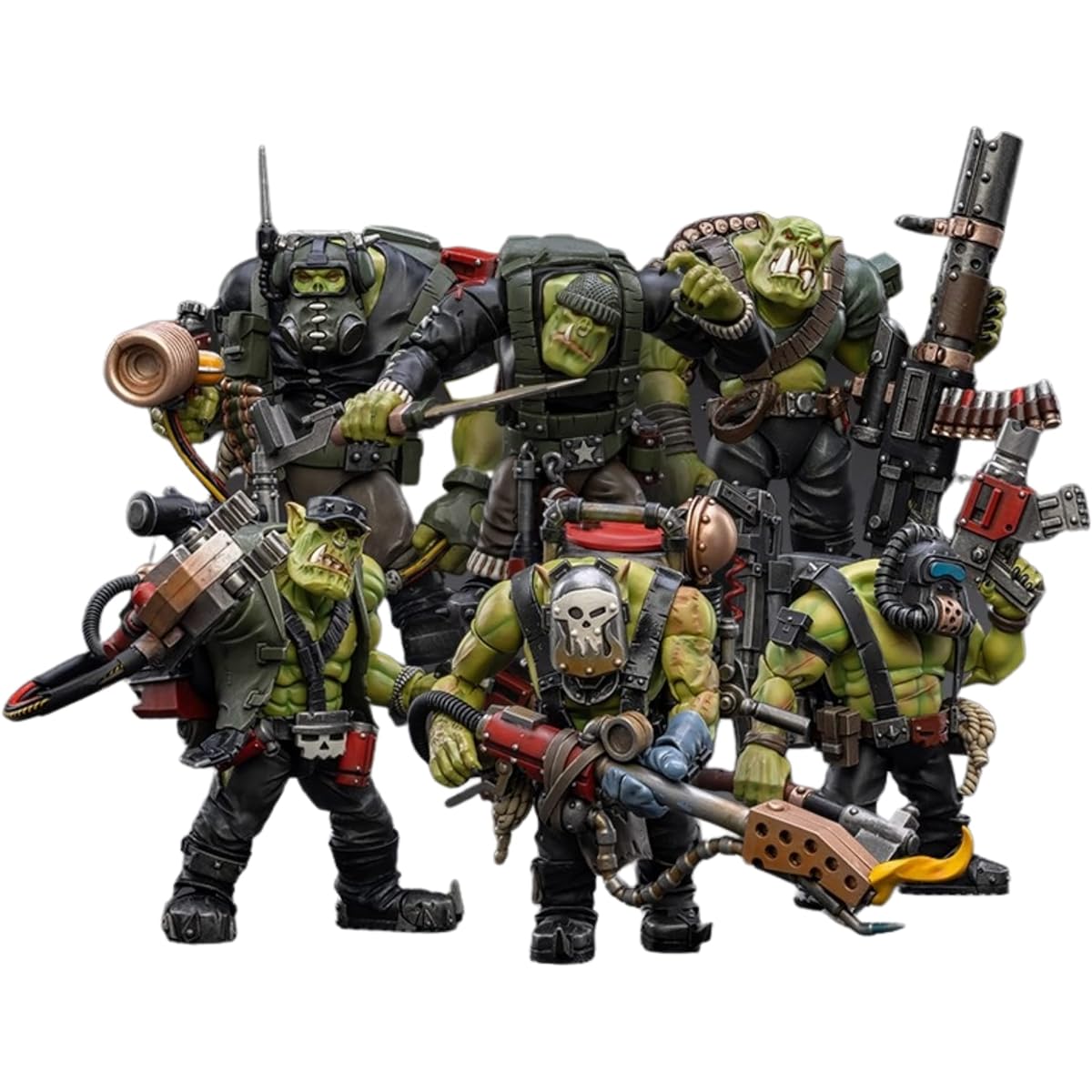 JOYTOY 1/18 Warhammer 40,000 Orc Commandos (6 figure set)