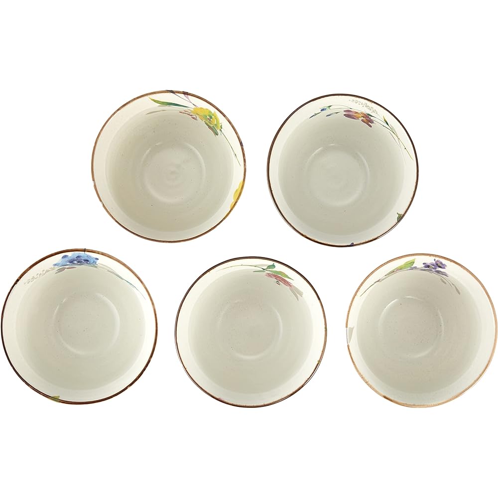 Ceramic indigo Rose Kissho 5-pot tea set 3888, Size: approx. W26 D23 H10cm