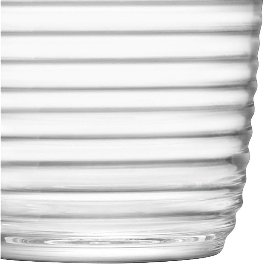 LSA Flower Vase Clear Height 26cm GROOVE G1497-26-171