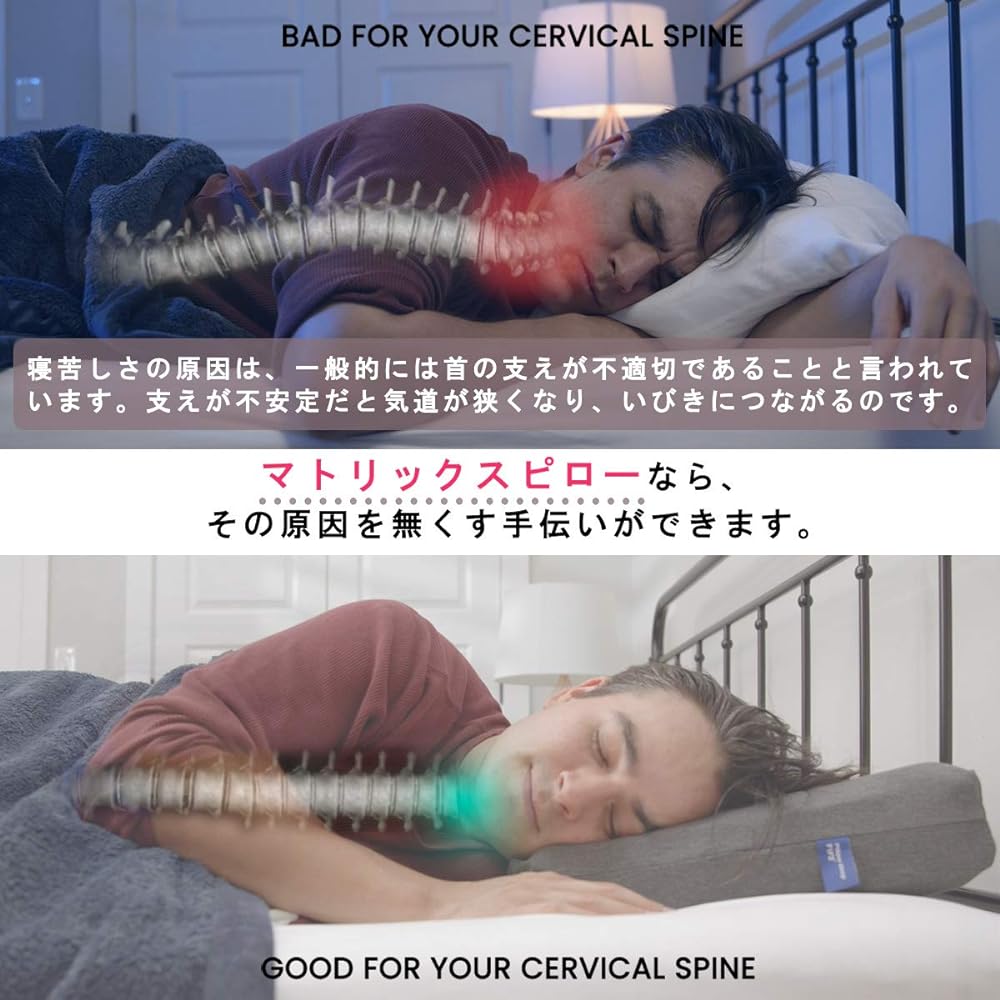 F1F2 Pillow, Zero Gravity, Sleeping Pillow, Low Repulsion, Side Sleeping, Body Pressure Dispersion Pillow, Supports Neck and Shoulders, Matrix Pillow, Neck Pillow (65cm*37cm)