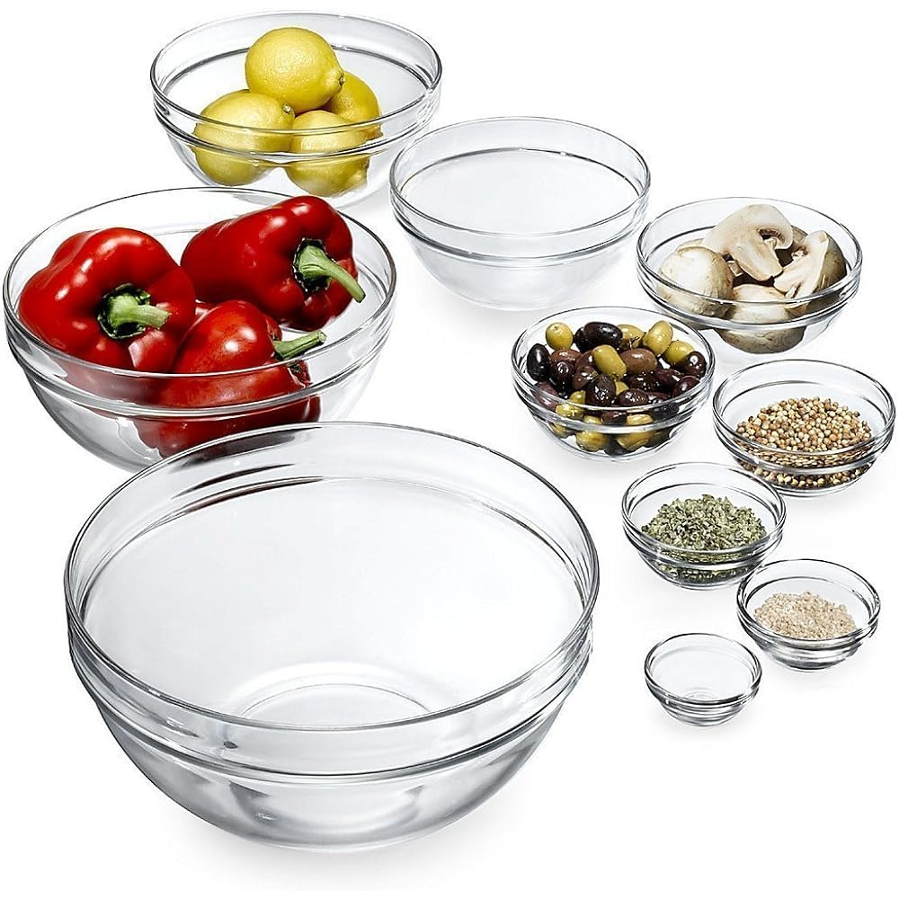 DURALEX Squirrel Stack Bowl 1500cc Set of 6 2027A F06 2690