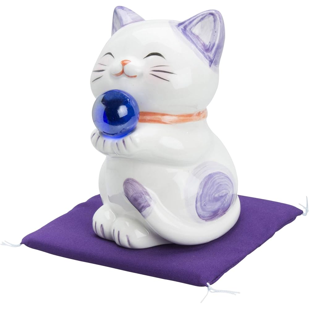 Sun Art Good Luck Goods "Improve Marriage, Love, Family Luck" Happy Cat Cat Figurine Object Large Pink SAN280