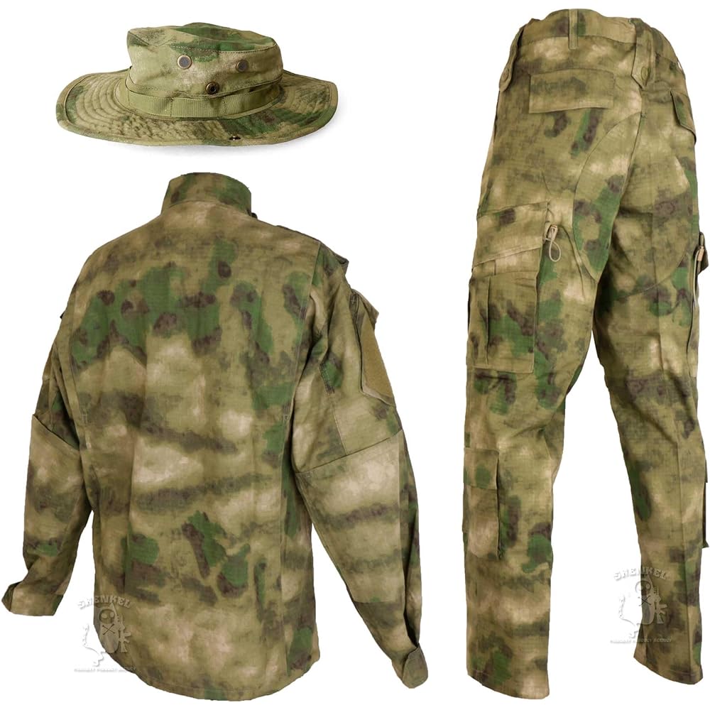 SHENKEL Camouflage top and bottom/Boonie hat set A-TACS FG XS [Waist 70-74cm] bdu-fg04-XS