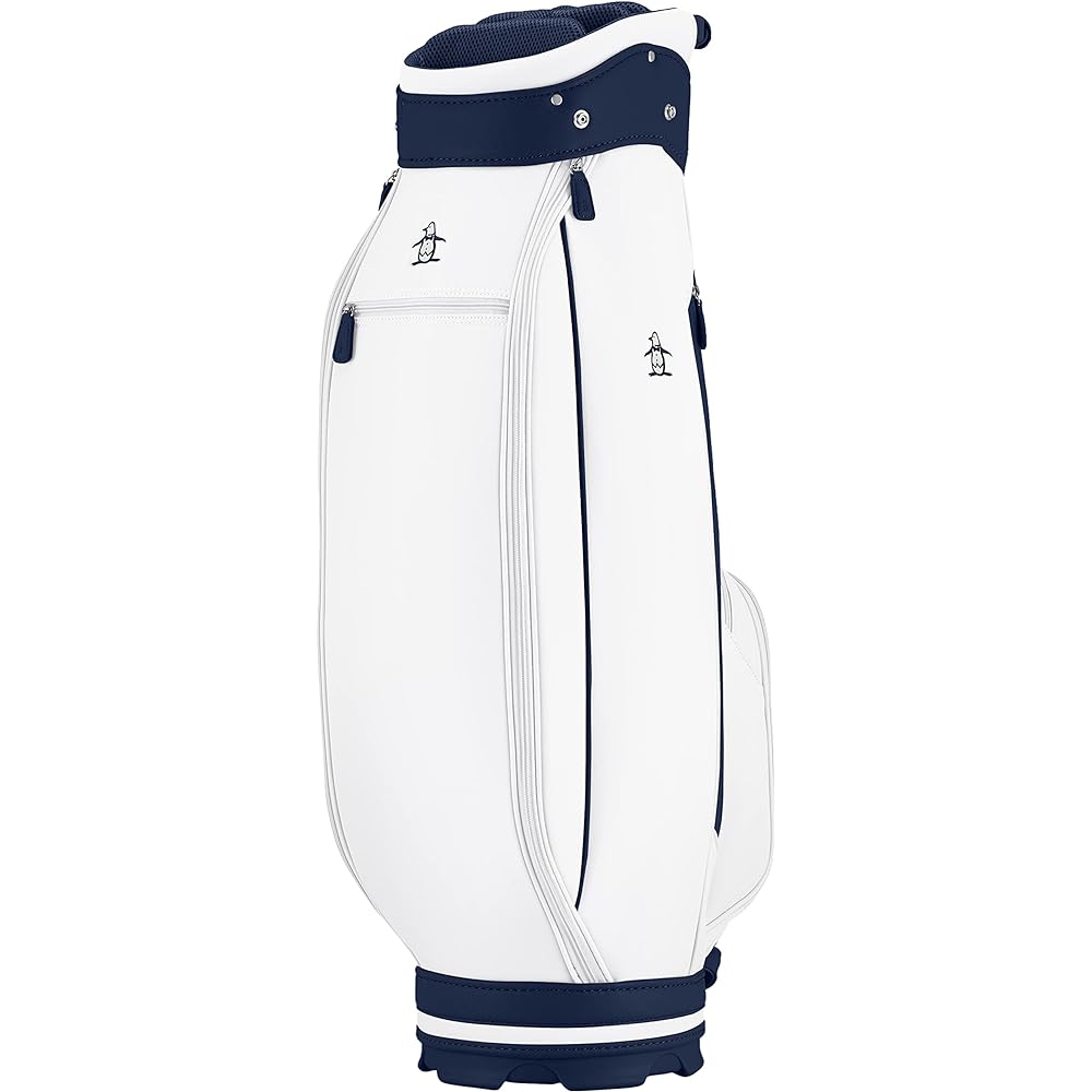 Munsingwear Caddy Bag [Distribution Limited Special Order] Golf 3.2kg 9 Type 6 Split 47 Inch Compatible Simple Men's WH00 (White)