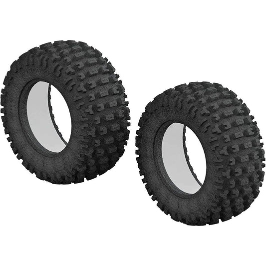 ARRMA 1/10 dBoots Fortress Short Course Front/Rear 3.0/2.2 Tires & Inserts (2), ARAC9431