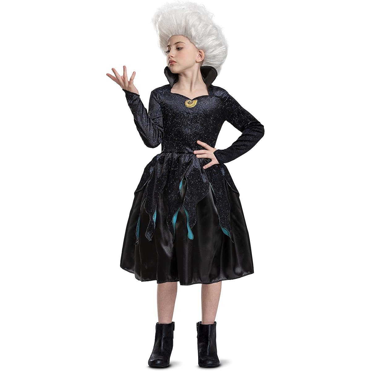 Halloween Cosplay Costume Disney DISNEY Ursula Villains Little Mermaid Live Action One Piece for Children M L 149799