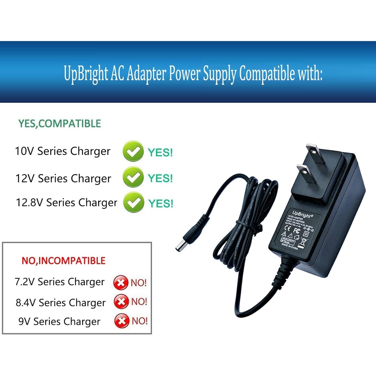 UpBright 12V AC/DC Adapter Water Tech 10V Pool Blaster Max CG Eclipse XL PBA099 PBA099L TL02-128025U WTPBA099 Vacs Max HD ivac M3 M2 iVacM3 iVac350 PBA003 PBA003CH Vacuum Cleaner Vacuum Cleaner Charger