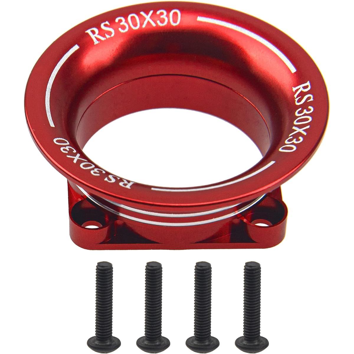 Vgoohobby Metal Motor ESC Cooling Fan Cover Air Inlet Channel for 3010 30mm x 30mm 540 550 Motor Fan Compatible with 1/8 1/10 1/12 RC Car Truck (Red)