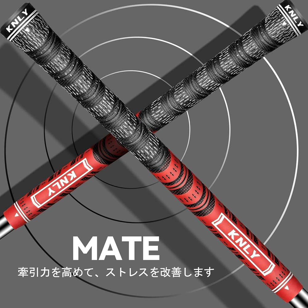 KNLY Mate Golf Clips 13 Set is a multi-weather standard/medium mixed golf club grip with 5 colors to choose from