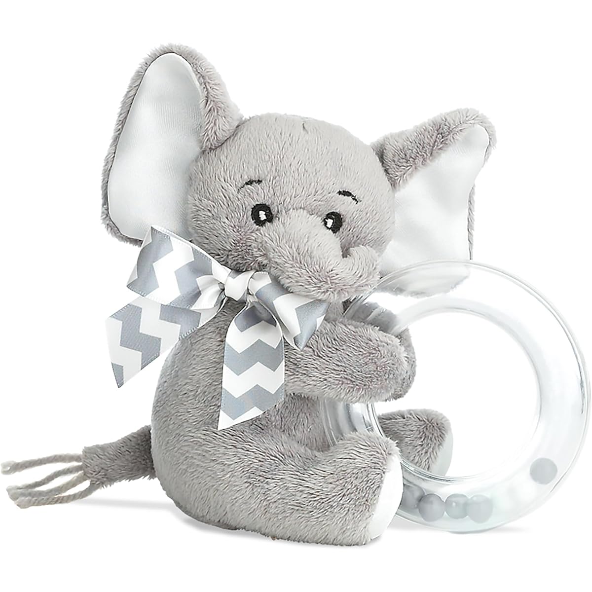 Bearington Baby Little Spout Elephant Rattle 5 inch