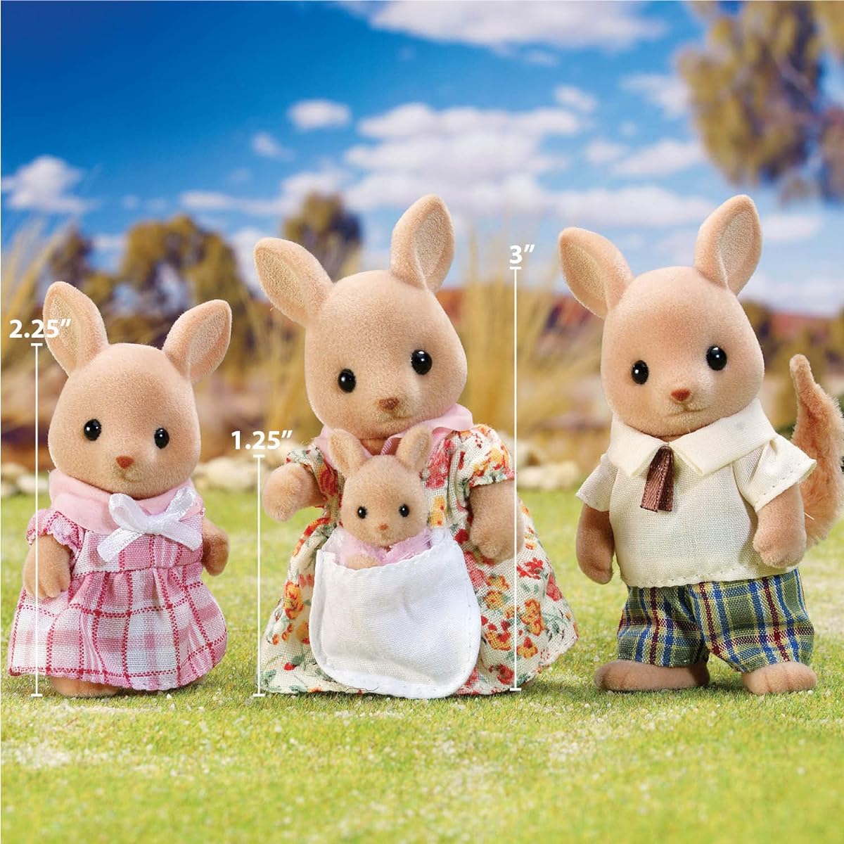 Calico Critters Hopper Kangaroo Family Set Toy [Parallel Import]