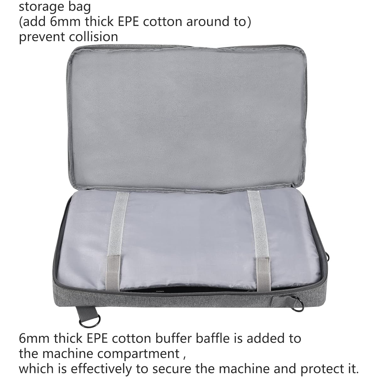 Seracle Carry Case Portable Bag Travel Case Compatible with DDJ-FLX4 / DDJ-400 / DDJ-SB3 Portable Controller and DJ Headphones (Gray)