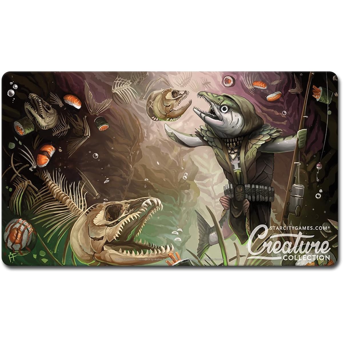 STAR CITY Game Creature Collection Playmat: Deathrite Salmon
