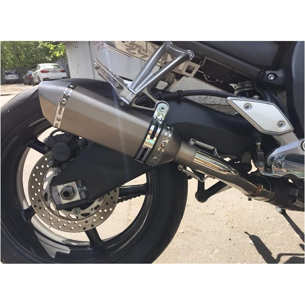 Applicable to Motorcycle Exhaust Pipe Slip Motorcycle Exhaust Middle Connection Pipe and 51mm Muffler for Honda CB250R CB300R 2018-2021 (Color : C)