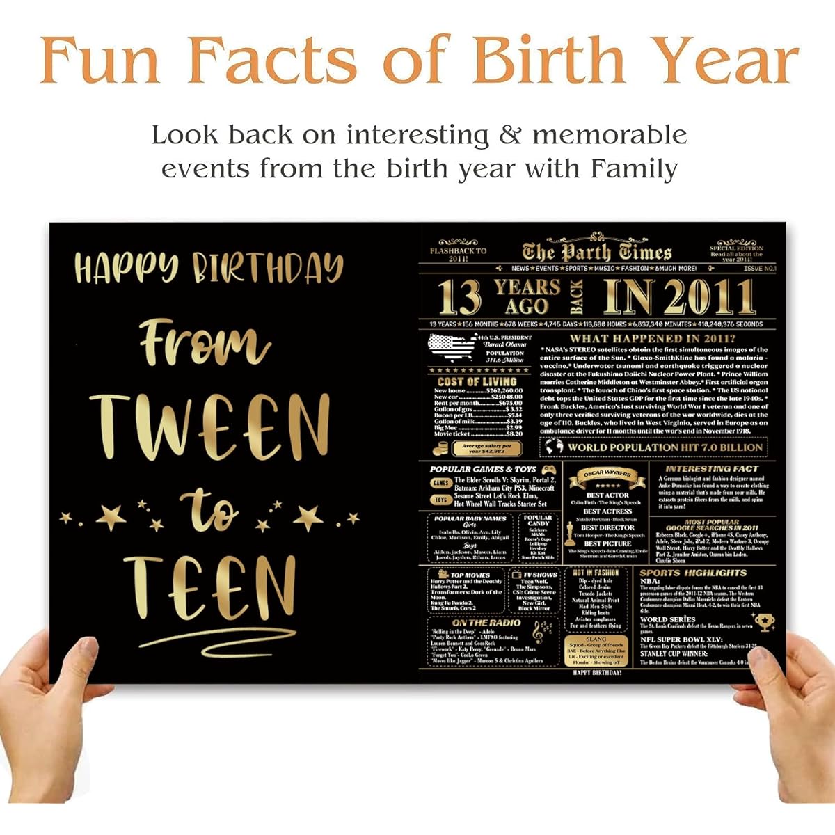 UUEFKTN Birthday Card Newspaper (13 years old)