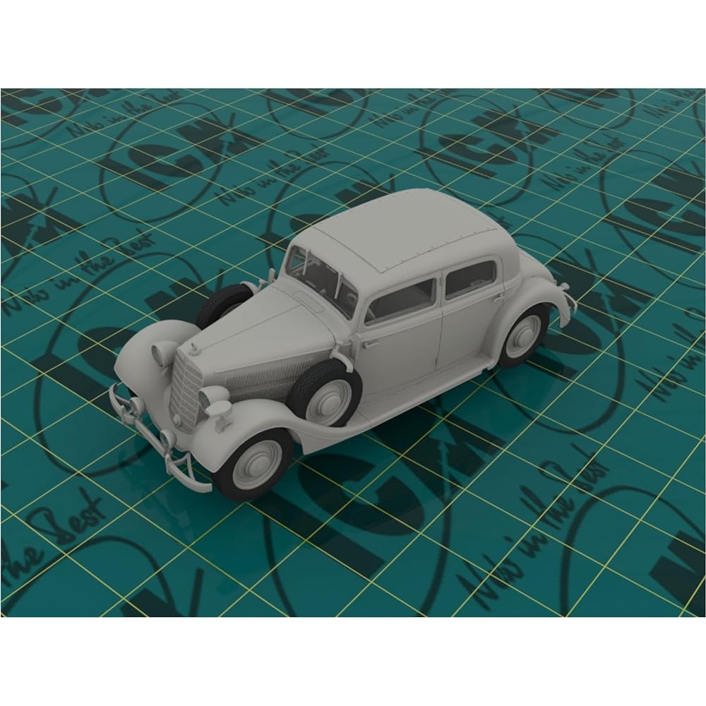 ICM 1/35 Germany Typ320 (W142) Staff Car w/German Staff 4 Plastic Model 35539
