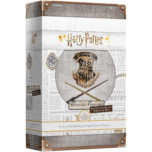 Asmodee USAopoly | Harry Potter Battle at Hogwarts: Defense against the Forces of Evil | Competitive Deckbuilding Game for 2 Players