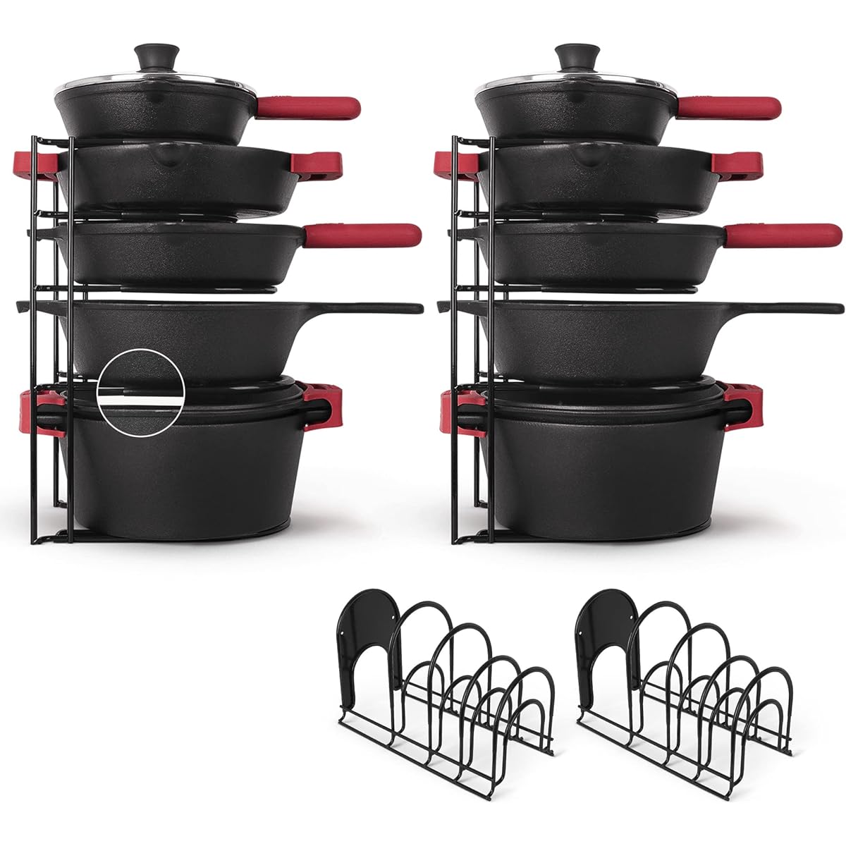 pan rack organizer sturdy