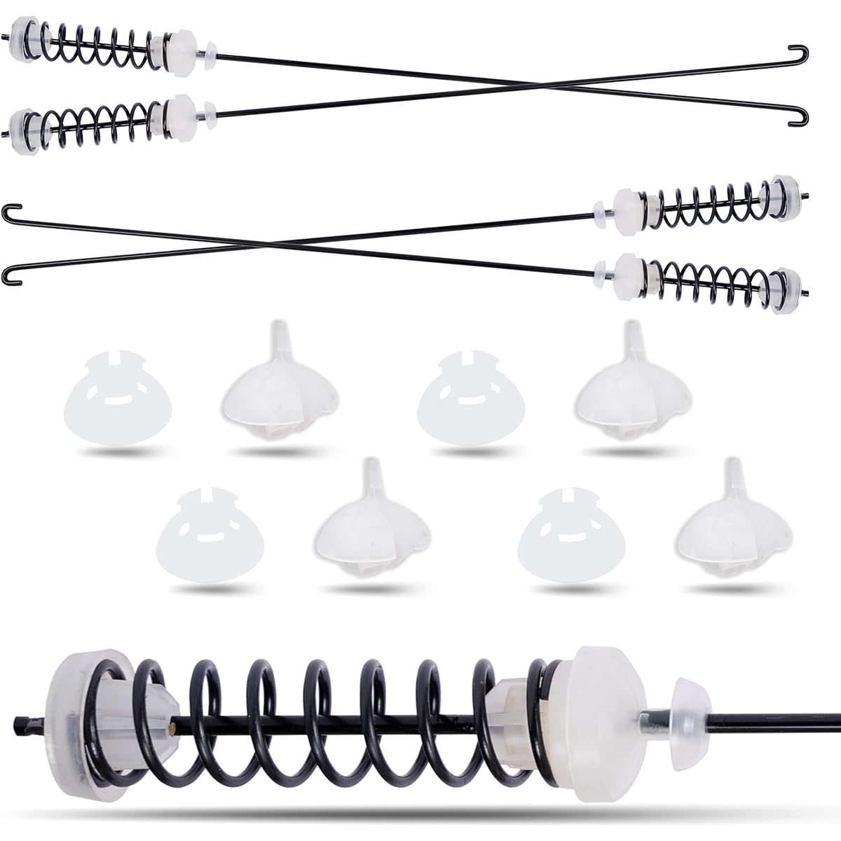 AZ4U Washer Suspension Rod 4 Pieces Whirlpool WTW5000DW0 WTW5000DW1 WTW5000DW3 WTW5000DW2 Maytag MVWX655DW1 MVWC565FW2 MVWC565FW0 MVWC565FW1 MVWC555DW1 MVWX6 55DW0 MVWX655DW2 MVWC5 55DW0 washer
