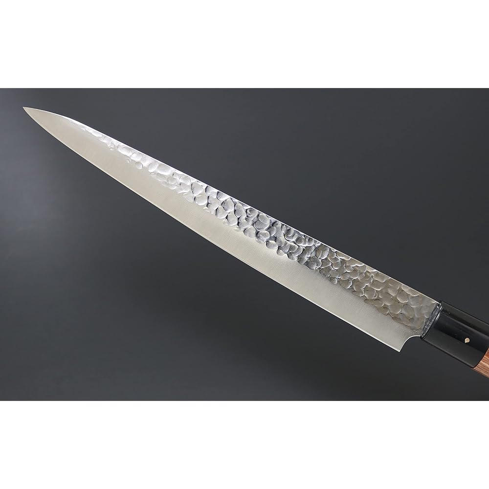 Kanetsune Seki Kanetsune's work Stainless steel 1K6 hammered polished sujihiki knife 240mm KC-959