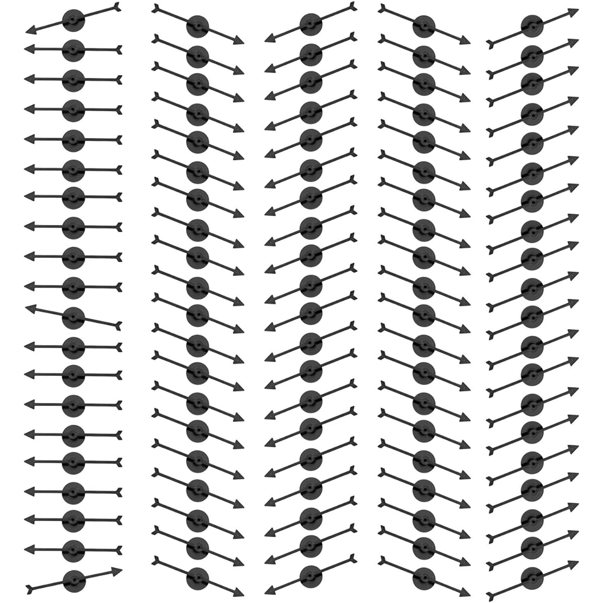 Lohoee Arrow Spinners Board Game Spinner Arrow Toys for Classroom School Party Home Party Supplies (100pcs 10cm/4inch Black)