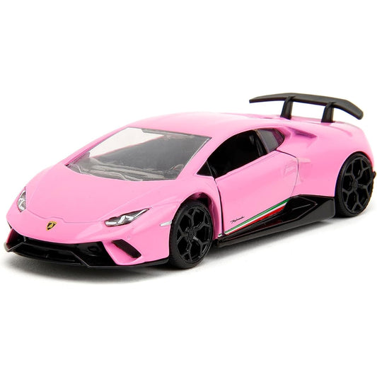 Pink Slips 1:32 Lamborghini Huracan Performante Diecast Car Toys for Kids and Adults (Glossy Pink)