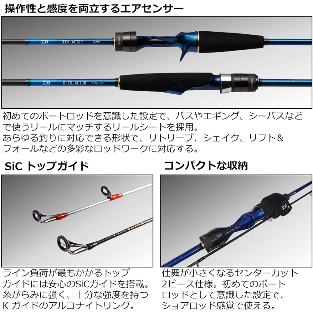 DAIWA Jigging/Casting/Tailaba/Multi Rod DECK_ACTOR (2021 Model)