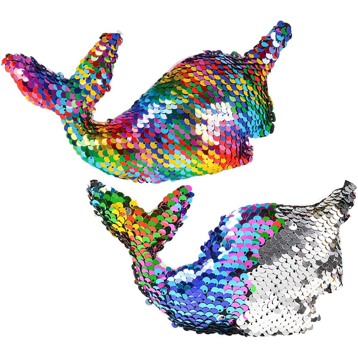 Rhode Island Novelty Mermaid Sequin Sequin Narwhal 4" Party Favors (12 Pack)