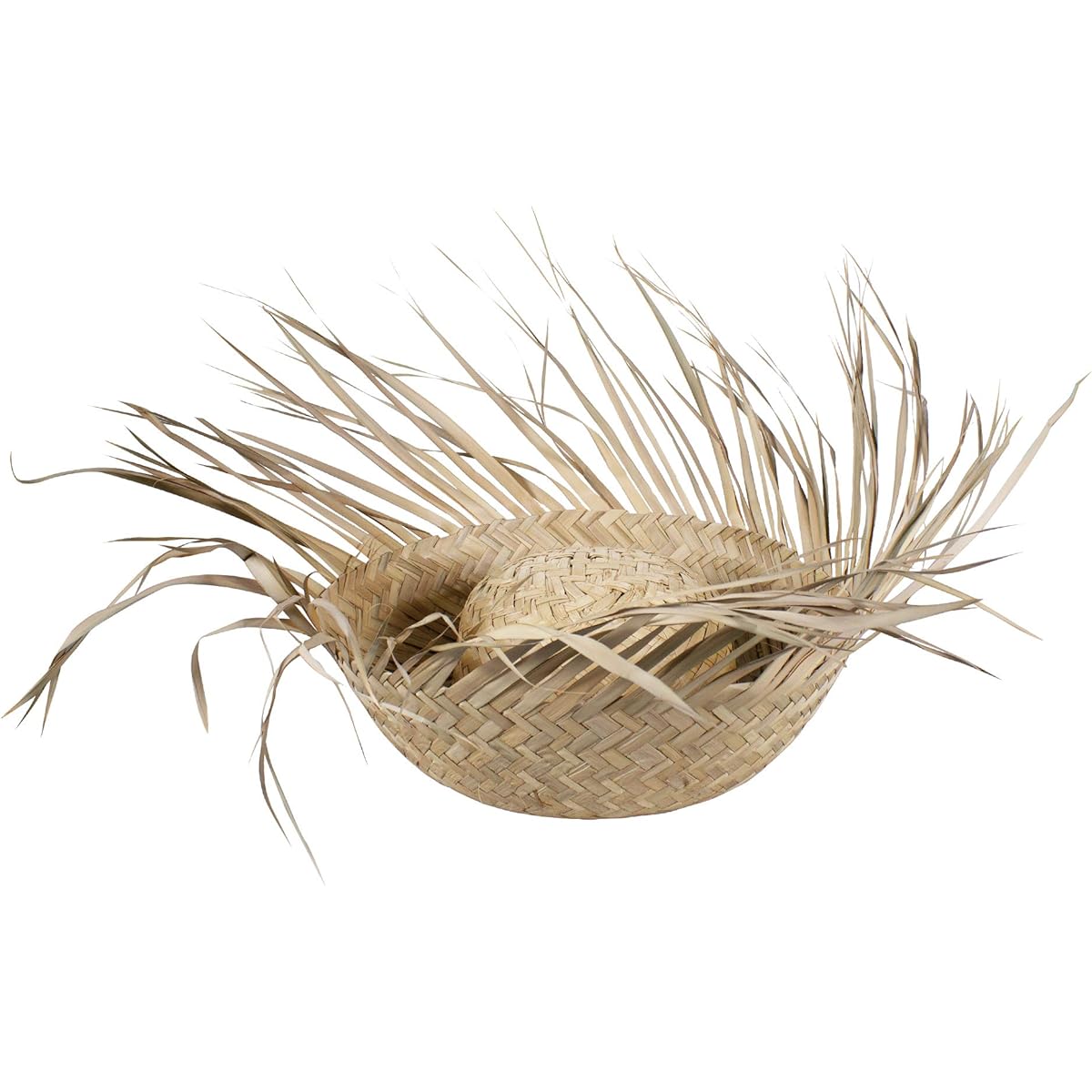 Windy City Novelties 16" Marine Beachcomber Straw Beach Party Hat, Beige