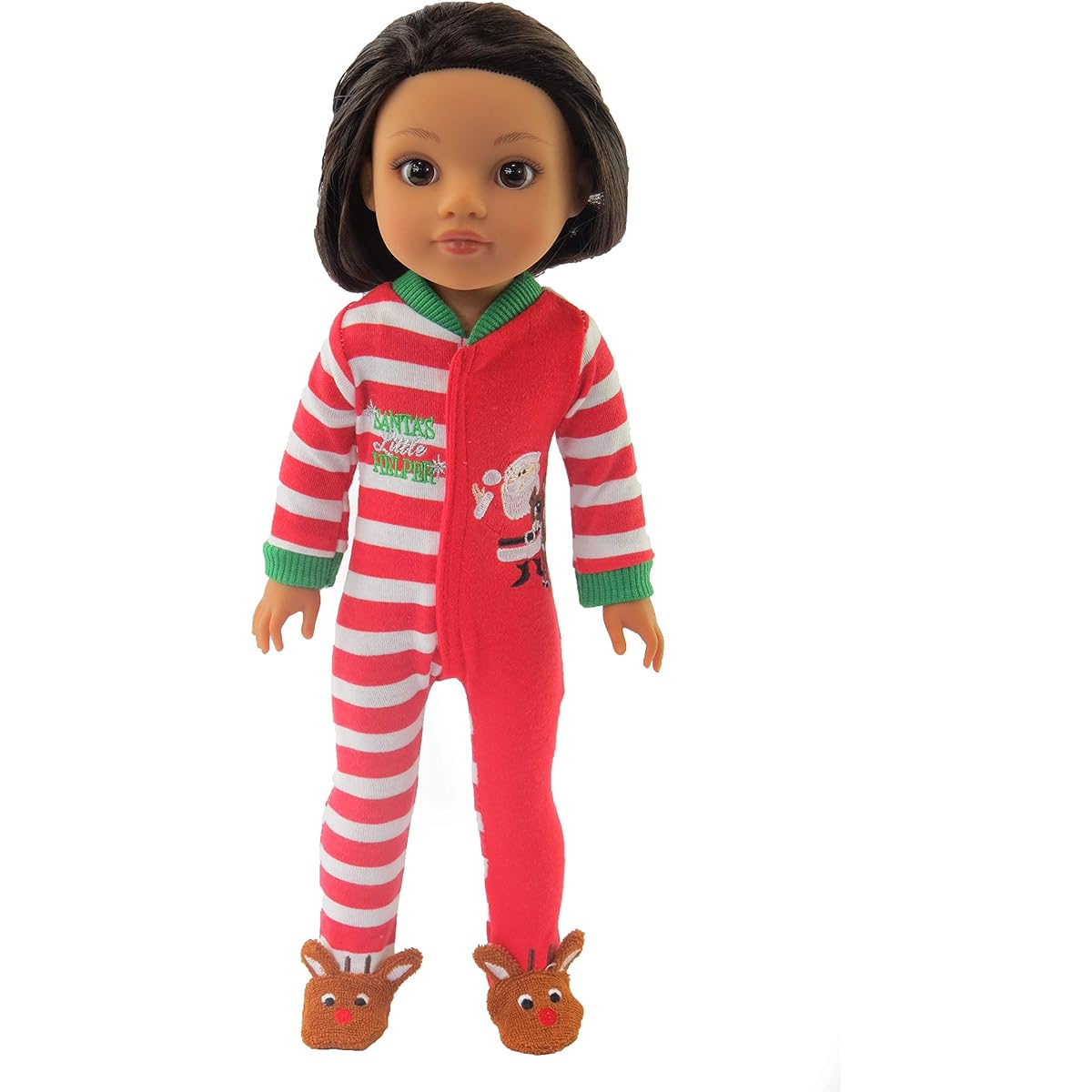 Santa's Little Helper Onesie 14" for Wellie Wisher Dolls 14"