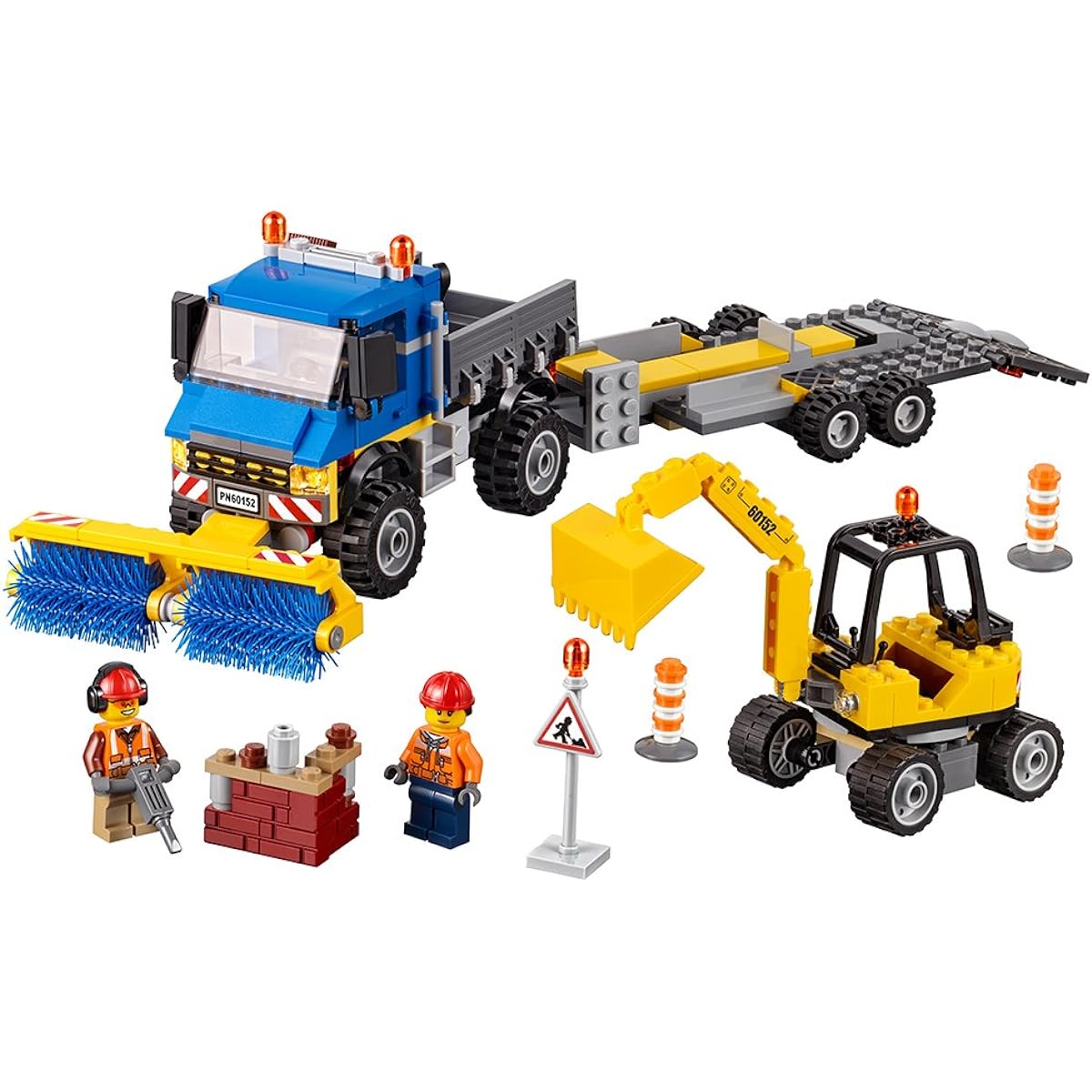 LEGO City Great Vehicles Sweeper & Excavator 60152 Building Kit