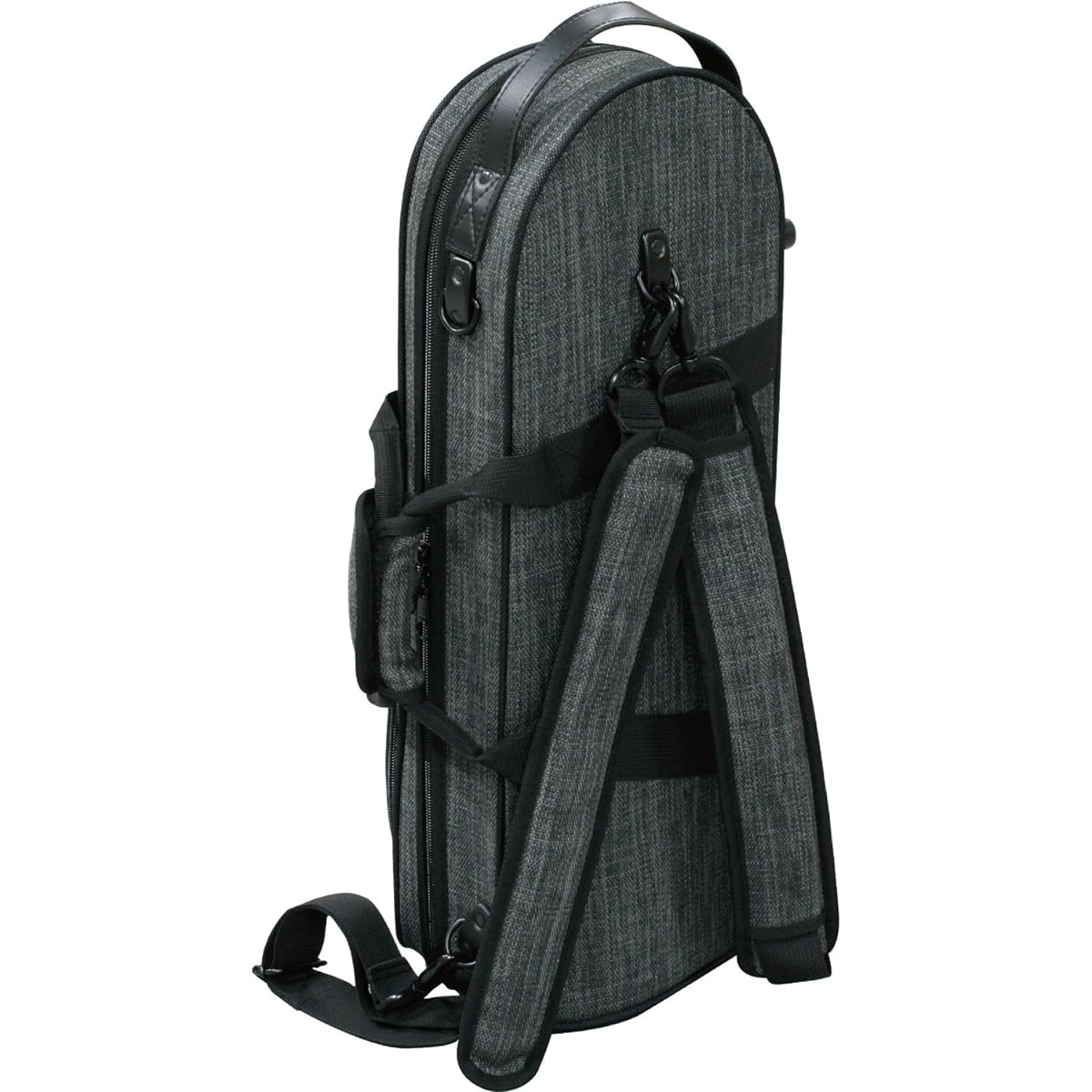 Kikutani Trumpet lightweight case that can be used as a backpack Tweed fabric TR-Tweed Gray
