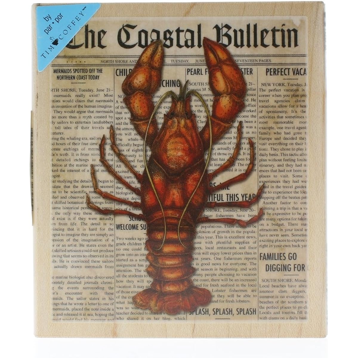 Inkadinkado Mounting Stamp 3.5" x 4" - Lobsterfest