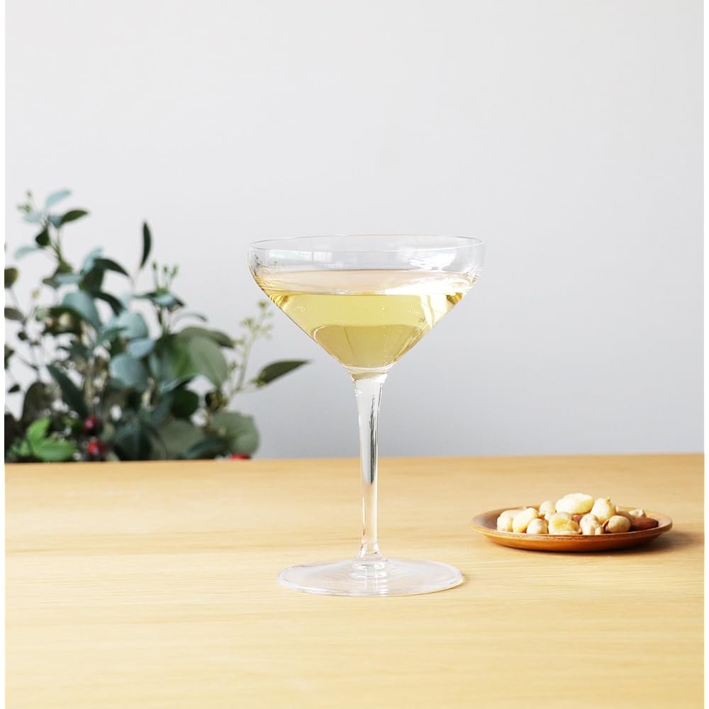 Adelia Luigi Bormioli Cocktail Glass Clear 300ml SON.hyx Crystalglass Cocktail 300 C315 Set of 6 Made in Italy J-6461