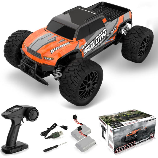 Desdoni Remote Control Car, 1:14 Scale All Terrain RC Car 4WD 25KM/H High Speed Model Car 2.4GHz Racing Sports Toy Car for Adults Boys Girls Kids Gifts with 2 Rechargeable Batteries