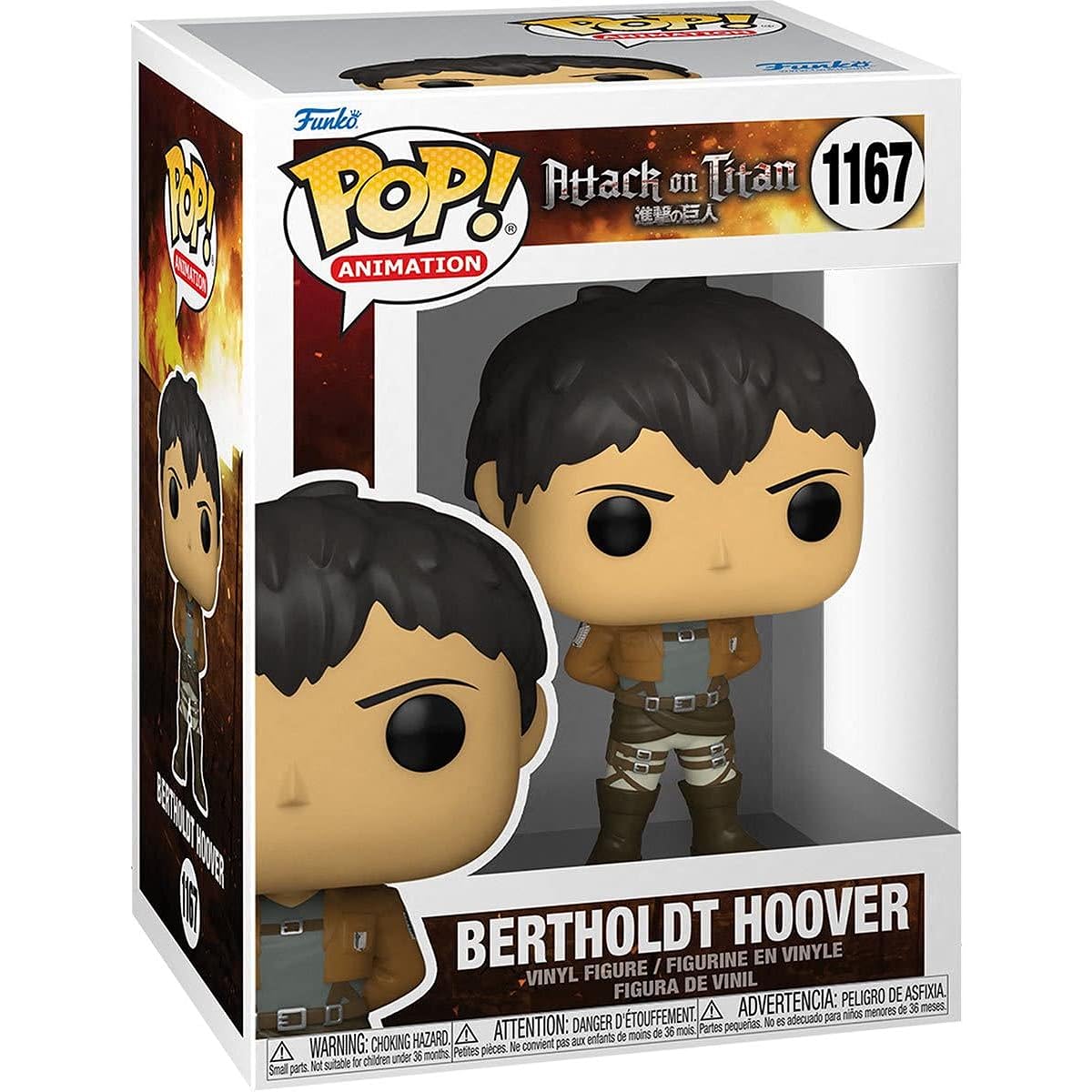 POP Attack on Titan - Bertolt Huber Funko POP! Vinyl Figure (Includes Compatible Pop Box Protector Case), Multicolor, 3.75"