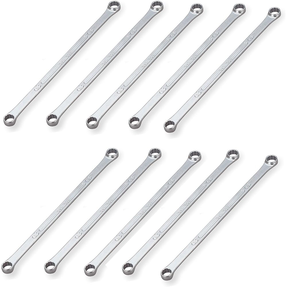 TONE Super Long Box Wrench (Straight) M05-1214-10S Width across flats 12 x 14 mm 10 pieces